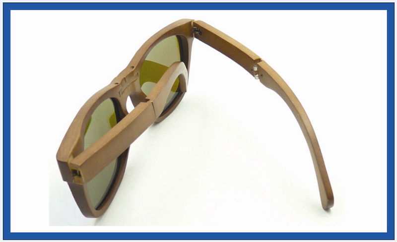 China OEM Trendy Quality Foldable Wooden Sunglasses Wood Material Product Hotsale