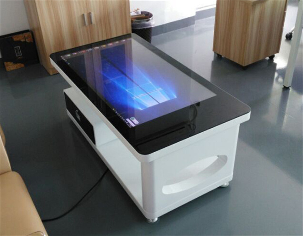 43 Inch LCD Digital Signage Display Coffee Table Kiosk / Tea Table/Map Query Advertising Display