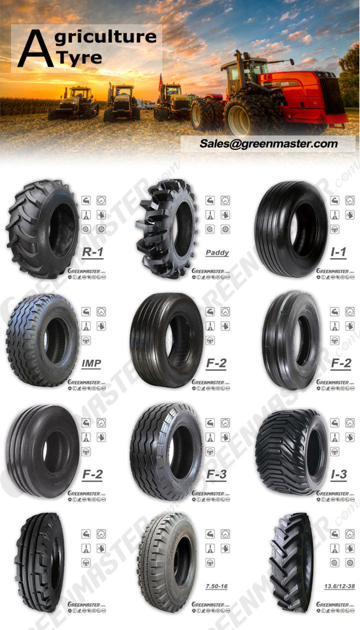 Radial/Steel Bias/Nylon Agricultural Farm Tractor Harvester Tyre Irrigation Flotation Tires Agriculture Implement R-1/2/4/7 F2/4 Forest Trailer Tyre