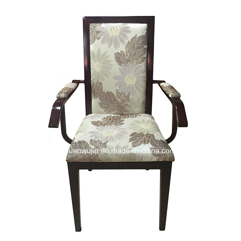 Factory Metal Hotel Dining Room Chair with Arms Wholesale (JY-F65)