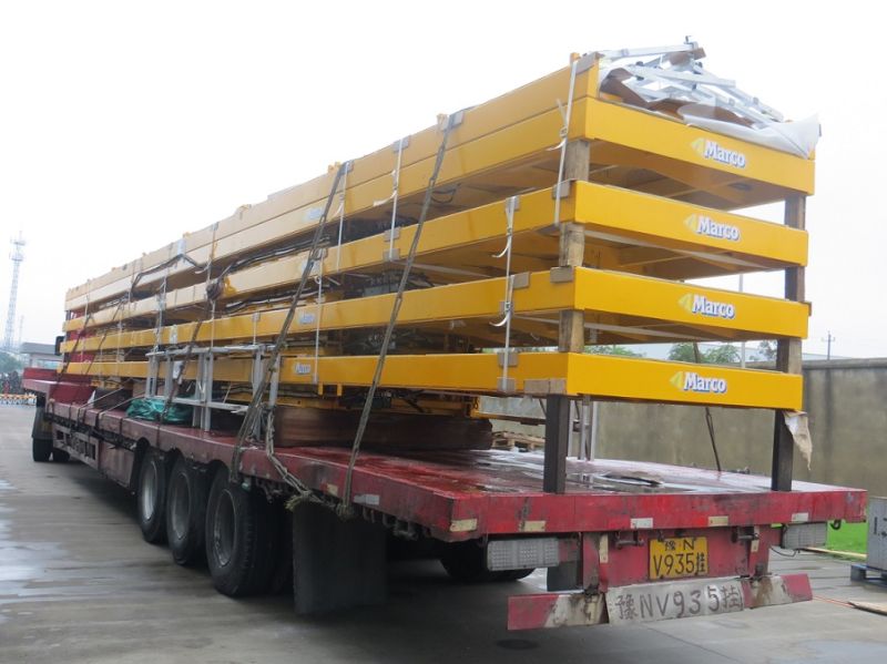 Marco Twin Scissor Lift Table in Warehouse