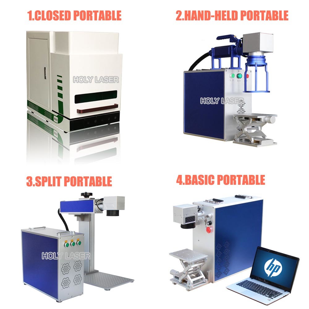 Fiber Laser Marking Machine for PVC/ Plastic/ Stainless Steel/ Silicon