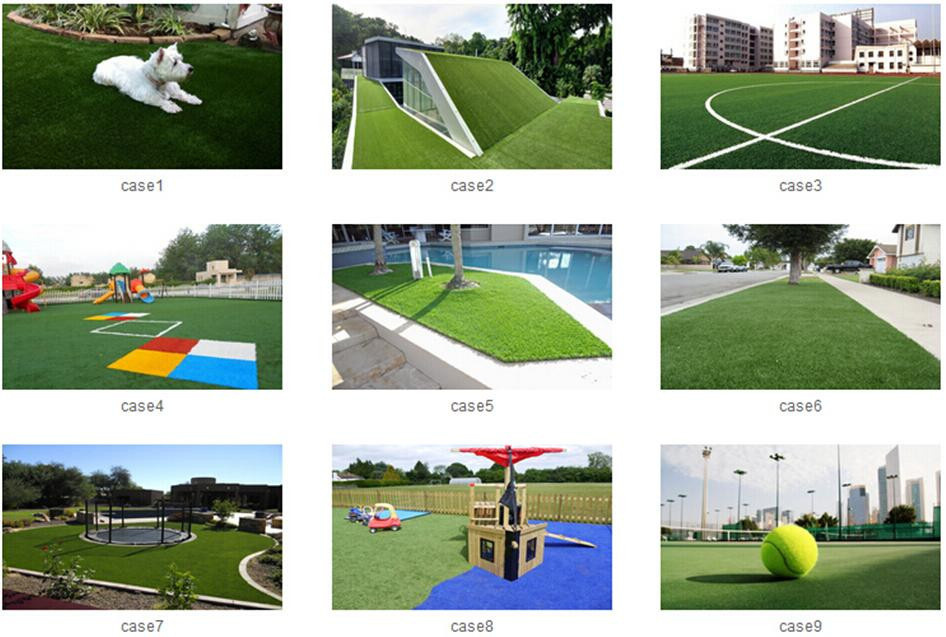 Non-Infill Football Soccer Synthetic Turf Lawn Artificial Grass