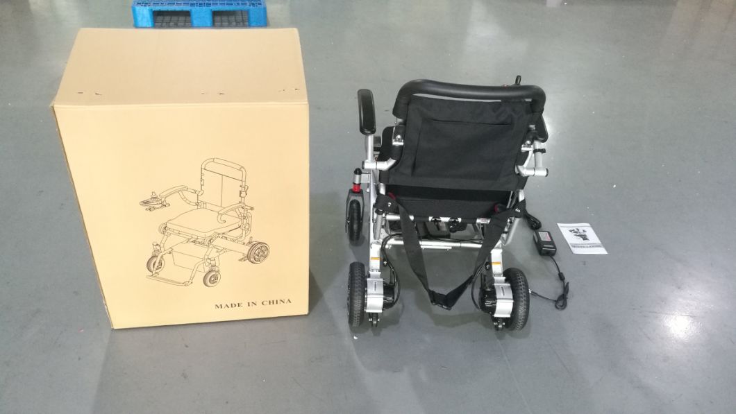 2018 Lightweight Brushless Foldable Aluminum Electric Wheelchair