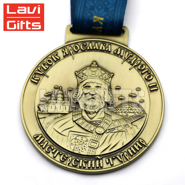 China Manufacturer Custom Metal Award Sport Blue Max Medal