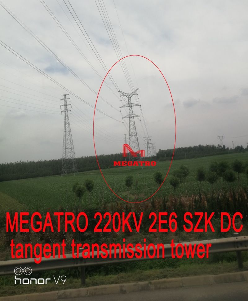 Megatro 220kv 2e6 Szk DC Tangent Transmission Tower