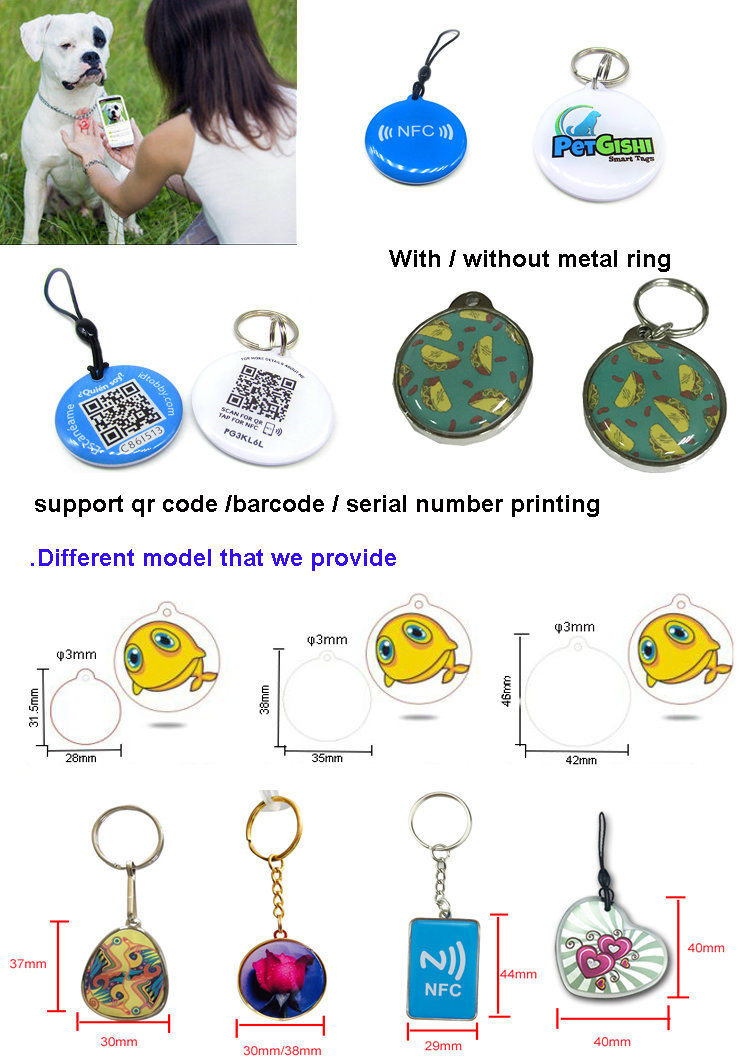 Factory Cheap Price RFID Pet Tag Epoxy NFC Dog Tag