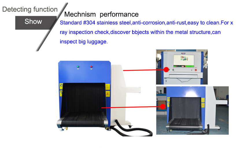 Security Equipment X Ray Baggage Inspection Scanner X-ray Detector Machine