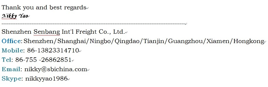 Oocl Container Shipping to Europe