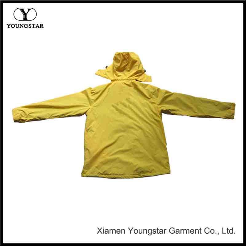 Windbreaker Ladies Yellow Waterproof Hooded Jacket