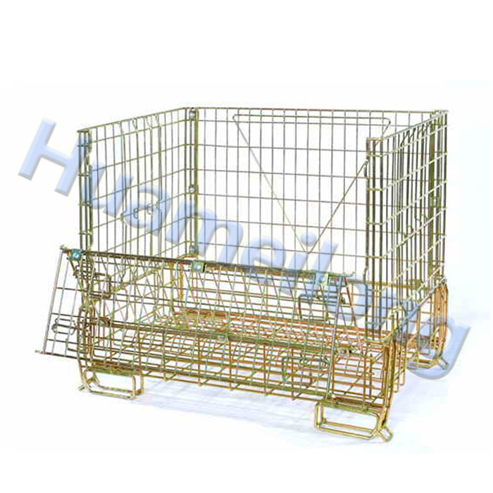 China High Quality Stackable Wire Mesh Crate for Champagne Storage