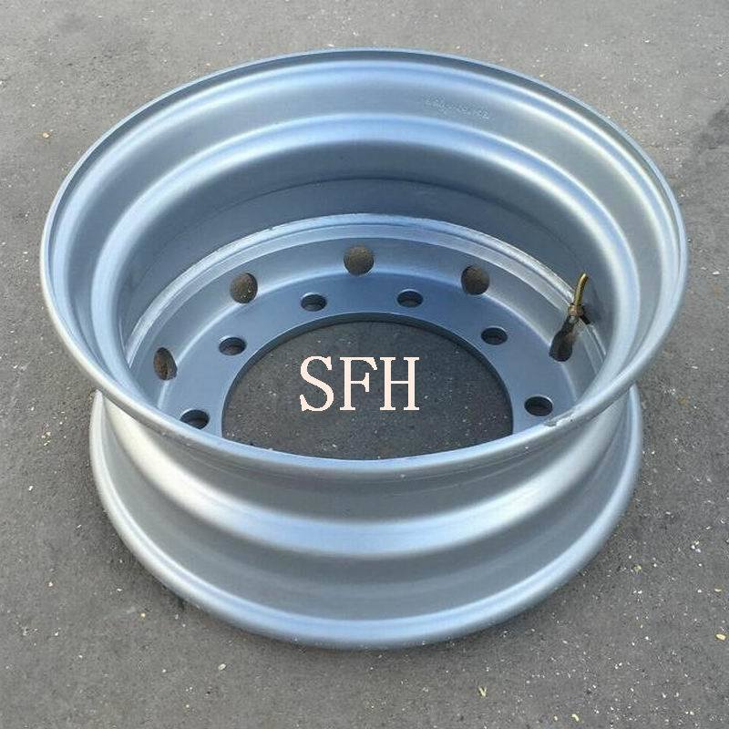 19.5X7.50 Tubeless Steel Truck Trailer Bus Wheel China Factory 19.5inch