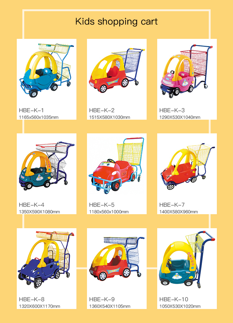 Colourful Kids Shopping Supermarket Trolley Cart