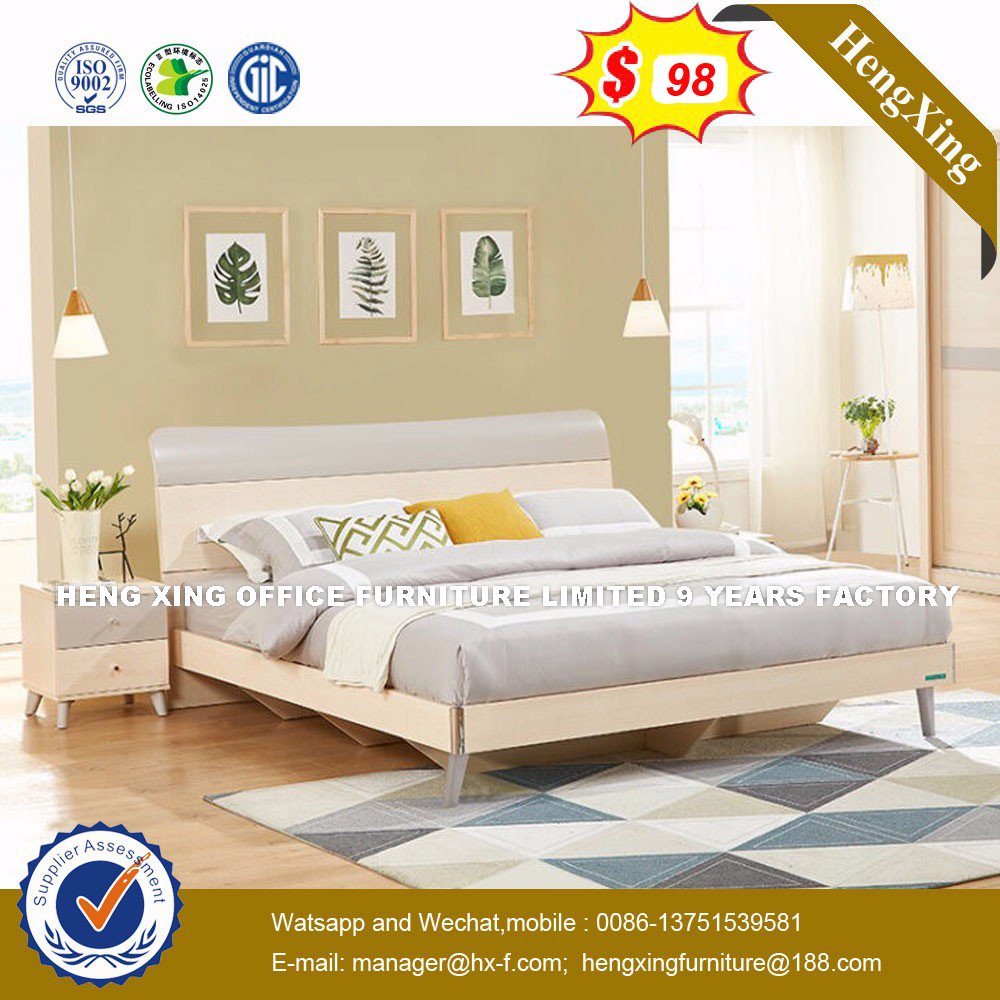 Simple Design European Style Polywood King Size Bed (HX-8NR0828)