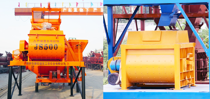 Building Construction Equipment Js750 Twin Shaft Spiral Concrete Batch Mixer