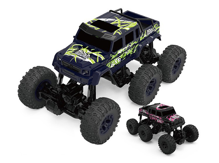 968612b-Big 2.4G Electric 6 Wd Car Plastic Remote Control off-Road Vehicle RC Truck Toys