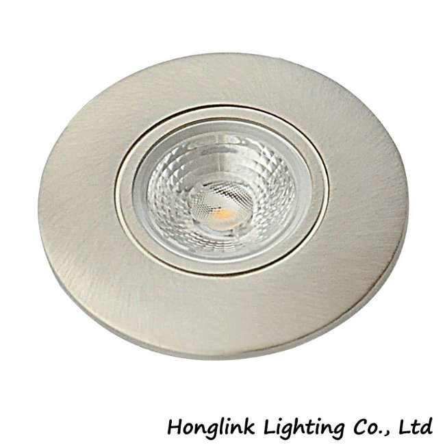 Warm White Recessed Furniture 4W Dimmable LED Cabinet Light