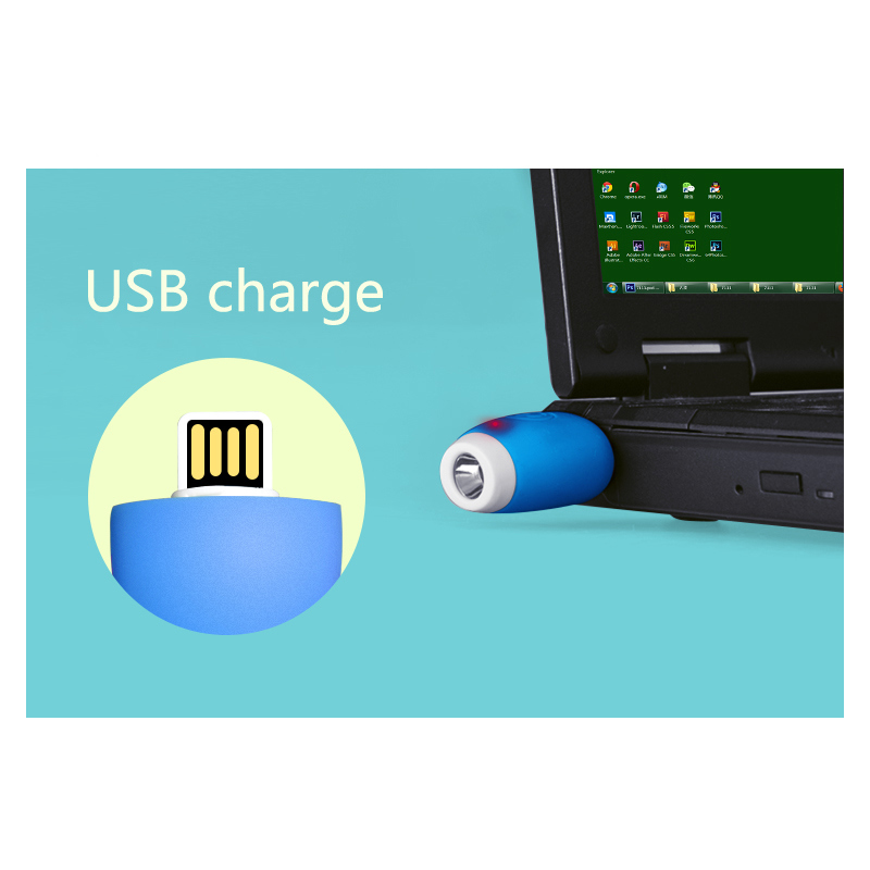 Mini USB Rechargeable LED Flashlight / Bicycle Light