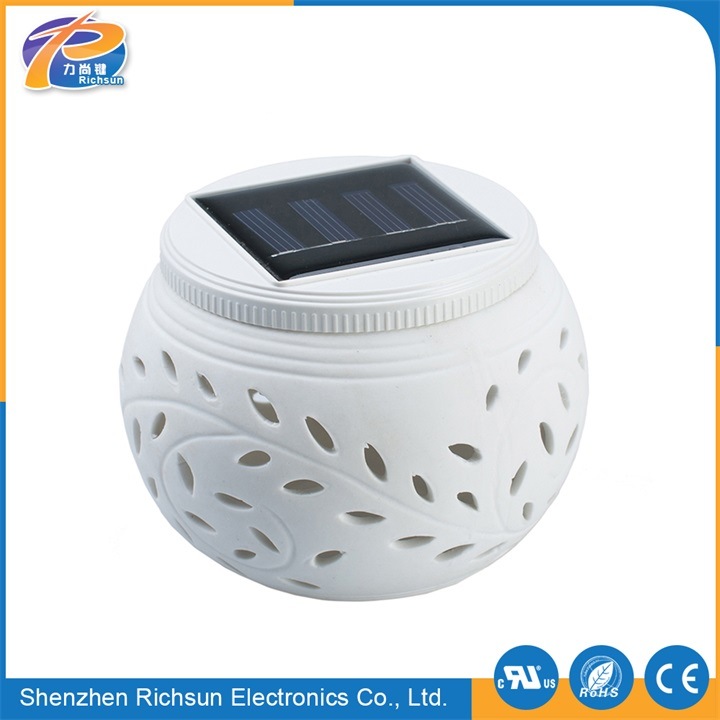 Customize IP65 Ceramics outdoor Solar LED Light for Lawn