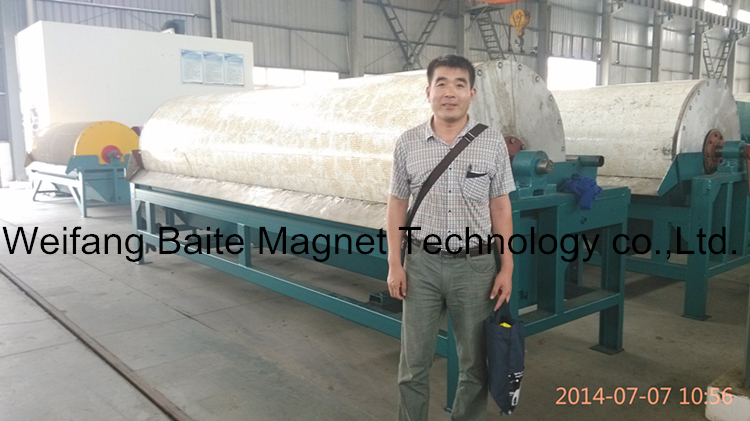 Ce/ISO Approved Permanent Wet Magnetic Roller Separator for Gold/Strong Magnetic Ore/Iron Ore/Mining