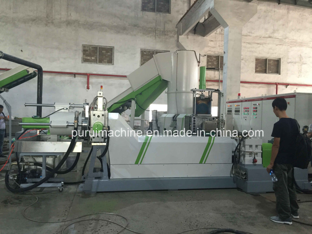 Two Stage Recycled Granules Making Machine for Plastic PE PP LDPE HDPE Film