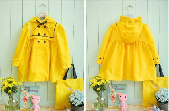 Customize Pretty Girl Breathable 100% Nylon with PU Coating Raincoat