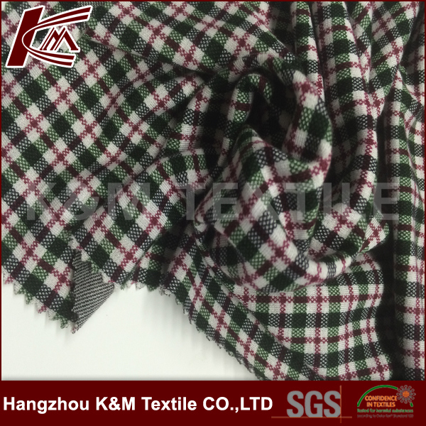 Fationable Plaid 84%Rayon 16%Tencel Fabric Textile for Garment Hangzhou China Market