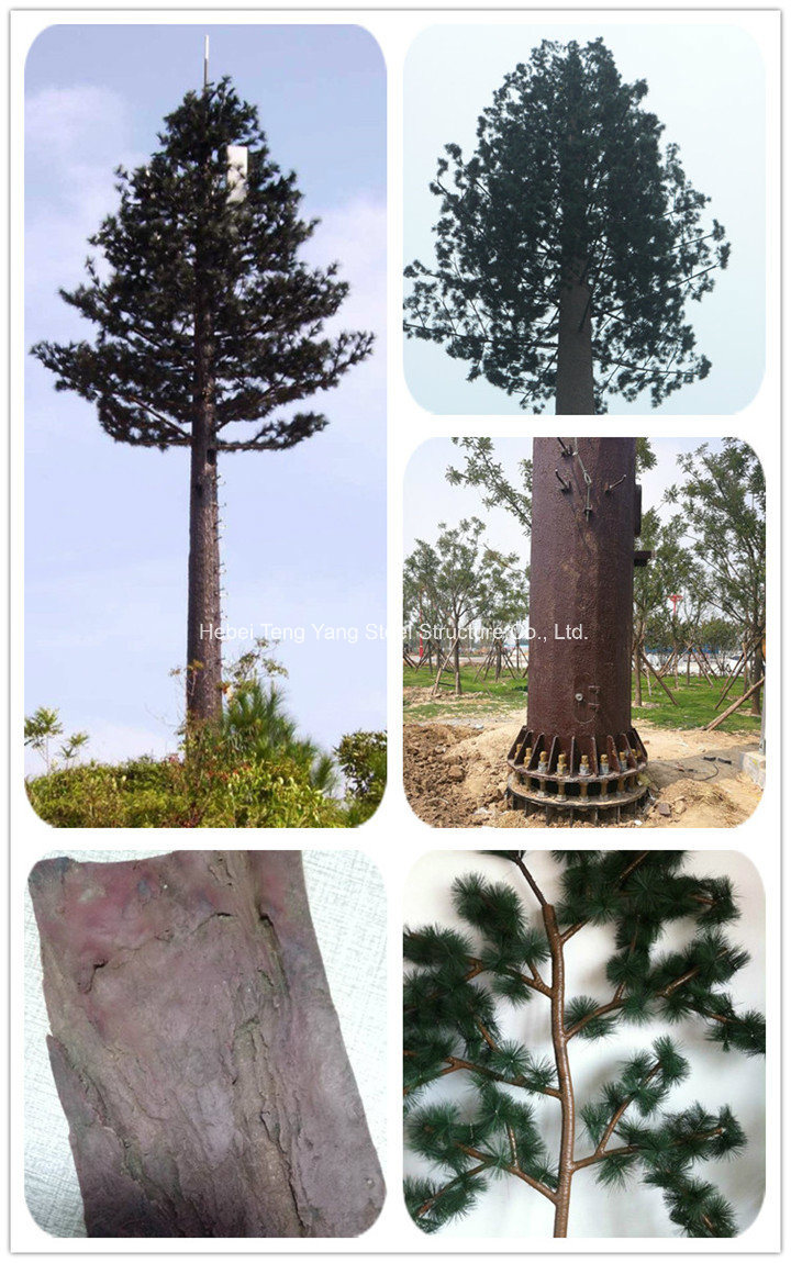 for Telecommunication Steel Camouflaged Monopole Tree Tower