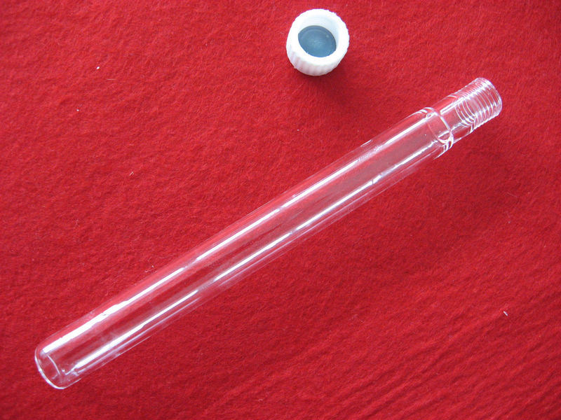 Clear Glass Test Tube with Teflon Stopper