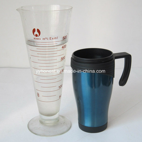 Newest Double Wall Plastic Car Cup 450ml/16 Oz Auto Mug