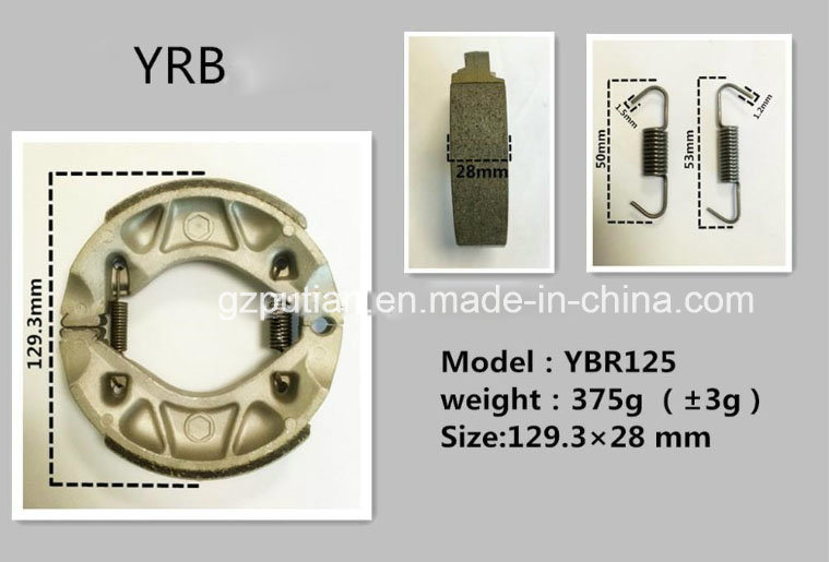 Motorcycle Part Brake Shoes for Ybr125