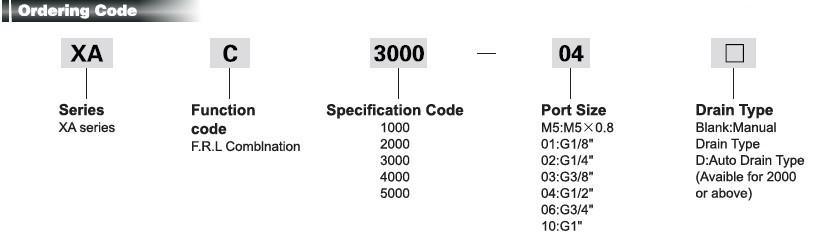 Xac Series Air Preparation Unit