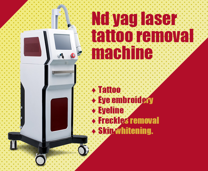 6 Handles Q-Switch ND YAG Laser Tattoo Removal Beauty Equipment