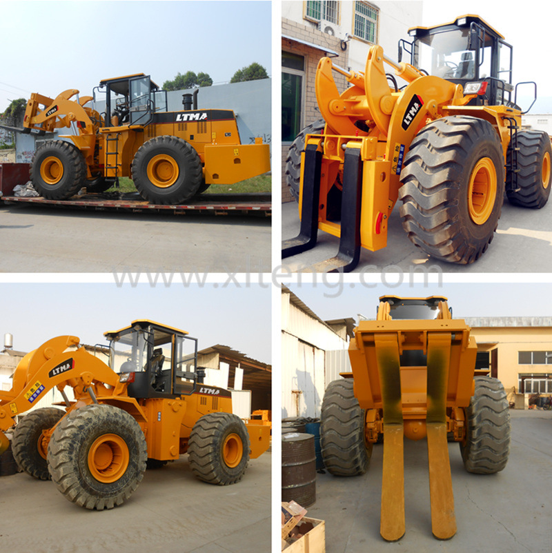 22 Ton Block Handle Arrangement Forklift Wheel Loader for Sale