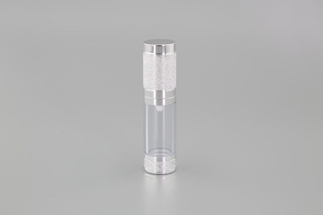 Airless Aluminum Bottle with Shiny Cap