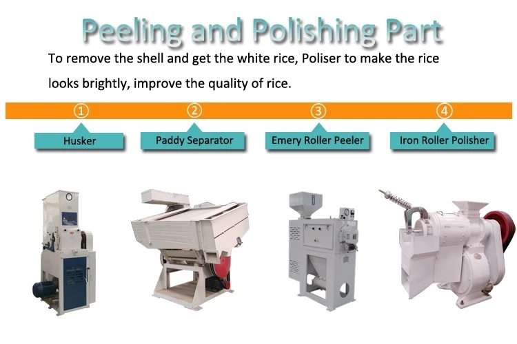 Paddy Husker Rice Machine Rice Milling Plant Machinery Polisher