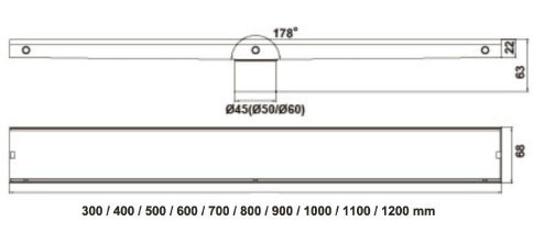 1000mm Stainless Steel Linear Bathroom Shower Floor Drain 39