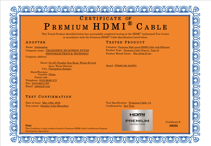 Metal Connector Flat HDMI Cable with Braid