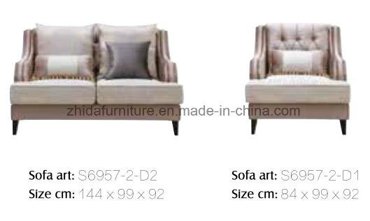 American Style Living Room Fabric Sofa Set (S6957)