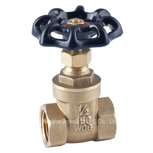 150wog Brass Gate Valve with Cast Iron Handle