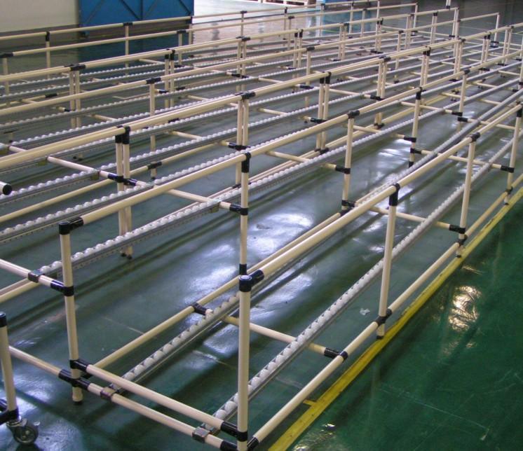 Workshop Material Rack Lean Pipe with Caster Wheel Hlx-PP004