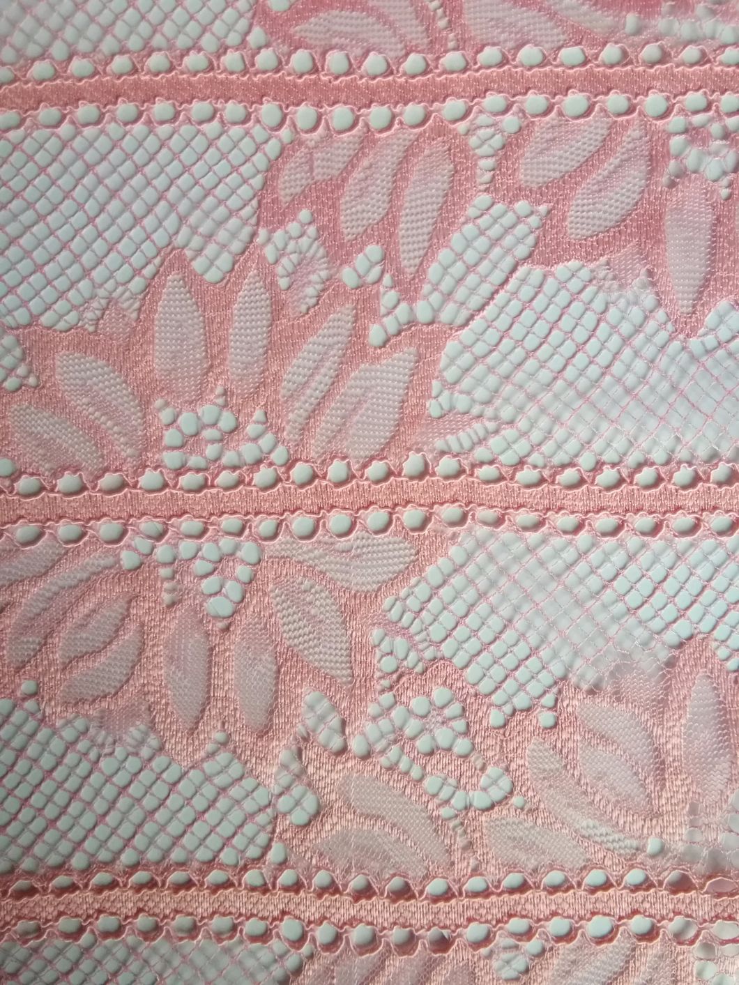 Hollow Texture Cotton Polyester Fashion Lace Fabric