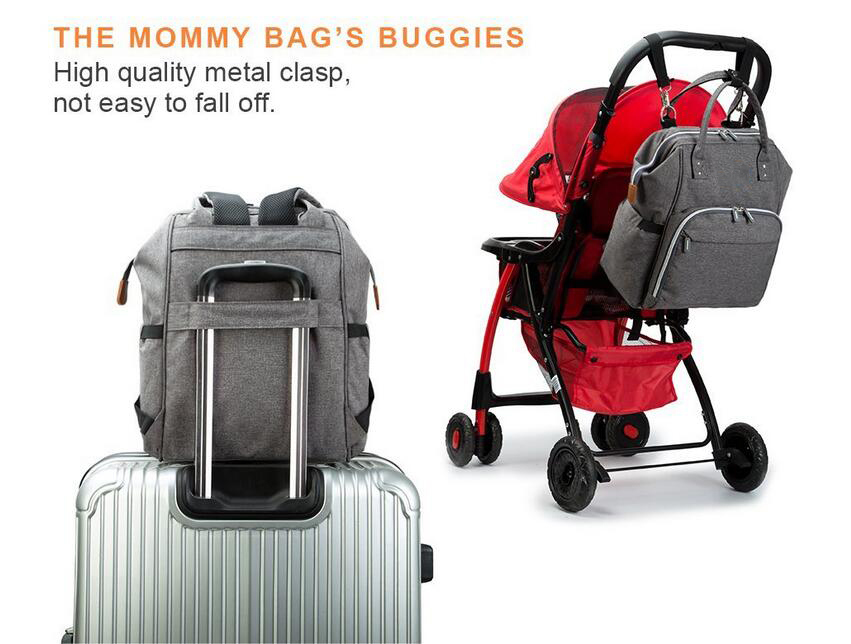 Multifunctional Baby Mummy Nappy Bag Diaper Bag for Outdoor Travel