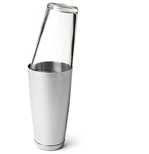 Classic Boston Cocktail Shaker Stainless Steel with Mixing Glass