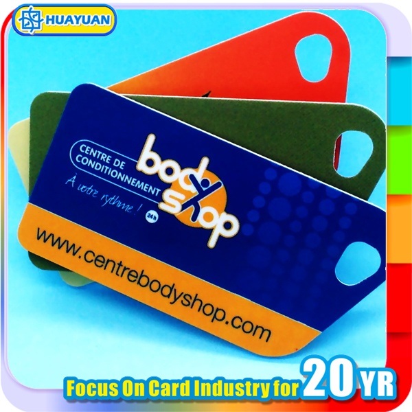 Barcode printing RFID NTAG213 NFC loyalty plastic Key tag