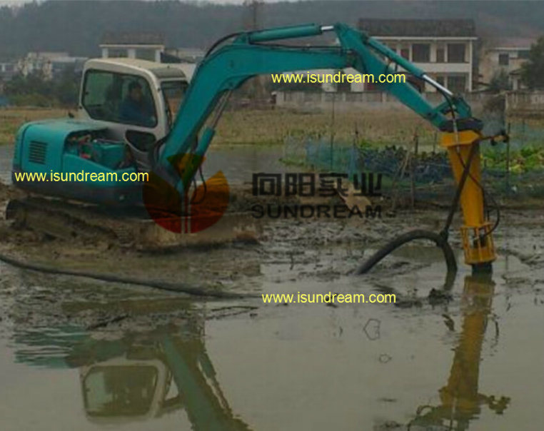 Hydraulic Motor Submersible Sand Dredge Pump with Two Excavator