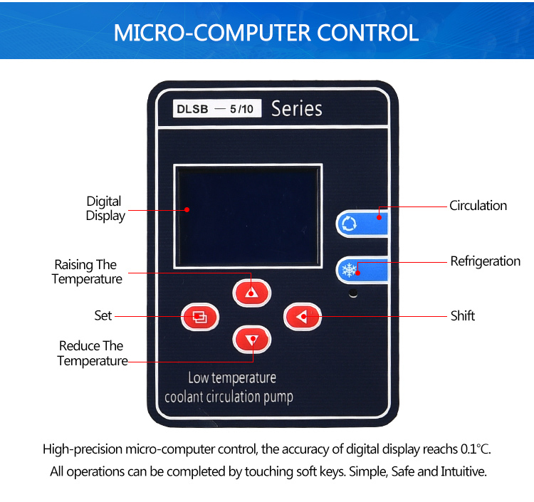 Digital Temperature Controller Cooling Chiller Pump