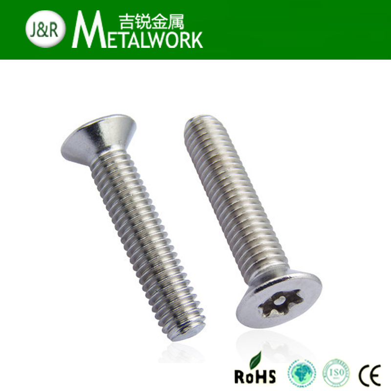 Stainless Steel Torx Pan / Button / Countersunk Head Security Bolt with Center Pin