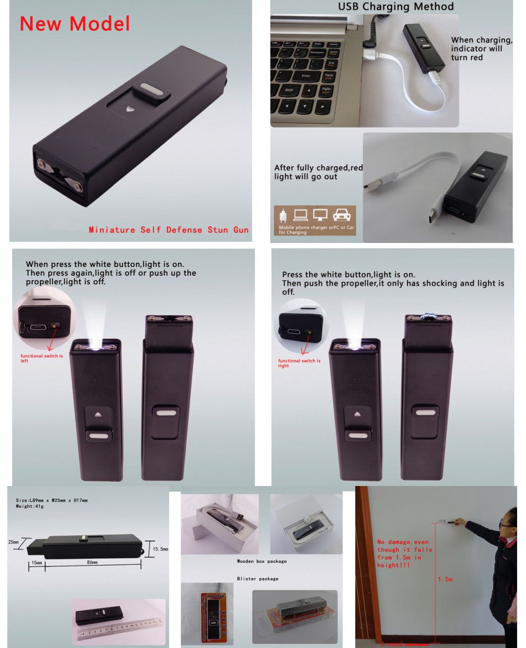 Wholesale Self Defence Stun Gun Products/Stun Gun (SYSG-296)