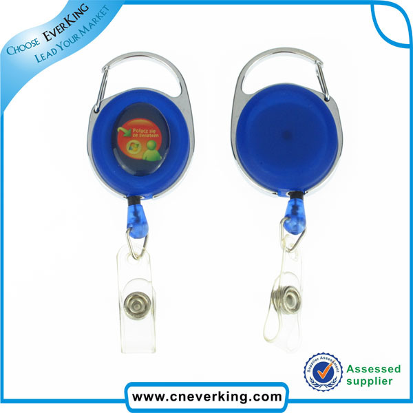 Heavy-Duty Retractable Badge Reel with Reinforced Metal Strap